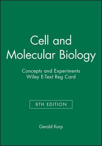 Produktbild: Cell and Molecular Biology: Concepts and Experiments, 8e Wiley E-Text Reg Card
