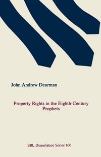 Produktbild: Property Rights in the Eighth-Century Prophets