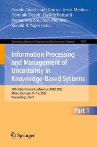 Produktbild: Information Processing and Management of Uncertainty in Knowledge-Based Systems