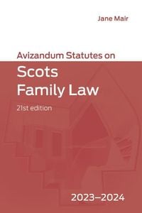 Produktbild: Avizandum Statutes on Scots Family Law