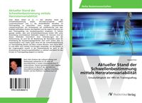 Produktbild: Aktueller Stand der Schwellenbestimmung mittels Herzratenvariabilit&auml;t