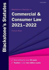 Produktbild: Rose, F: Blackstone's Statutes on Commercial & Consumer Law