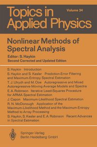 Produktbild: Nonlinear Methods of Spectral Analysis