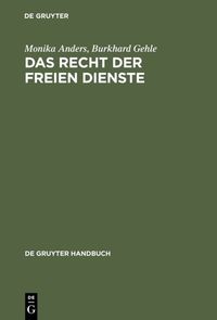 Produktbild: Das Recht der freien Dienste