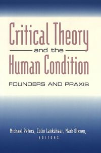 Produktbild: Critical Theory and the Human Condition