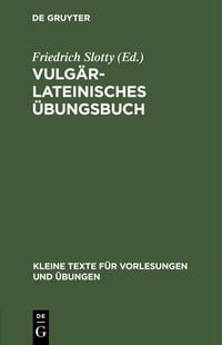 Produktbild: Vulg&auml;rlateinisches &Uuml;bungsbuch