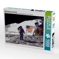 Produktbild: CALVENDO Puzzle Mondlandung im Comic-Stil | 1000 Teile Lege-Gr&ouml;&szlig;e 64x48cm Foto-Puzzle f&uuml;r gl&uuml;ckliche Stunden