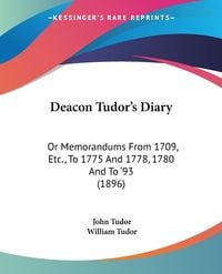 Produktbild: Deacon Tudor's Diary