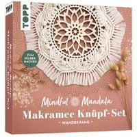 Produktbild: Mindful Mandala - Makramee-Kn&uuml;pf-Set: Wandbehang. Mit Anleitung und Material zum Selberkn&uuml;pfen