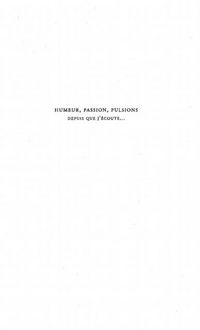 Produktbild: Humeur passion pulsion