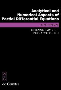 Produktbild: Analytical and Numerical Aspects of Partial Differential Equations