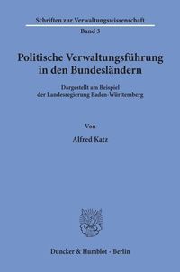 Produktbild: Politische Verwaltungsf&uuml;hrung in den Bundesl&auml;ndern.