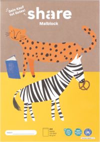 Produktbild: share Malblock A4 100 Blatt