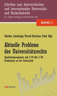 Produktbild: Aktuelle Probleme des Universit&auml;tsrechts