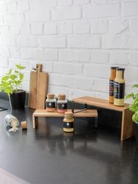 Küchenregal Vali Akazie, aus zertifiziertem Akazienholz online bestellen