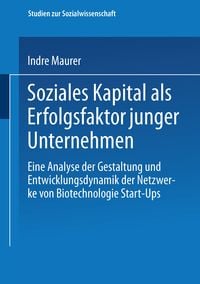 Produktbild: Soziales Kapital als Erfolgsfaktor junger Unternehmen