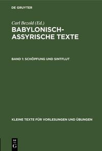 Produktbild: Sch&ouml;pfung und Sintflut