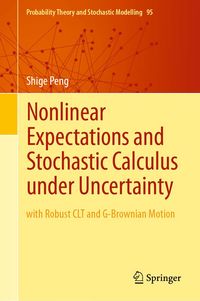 Produktbild: Nonlinear Expectations and Stochastic Calculus under Uncertainty