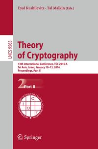 Produktbild: Theory of Cryptography