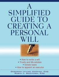 Produktbild: A Simplified Guide to Creating a Personal Will