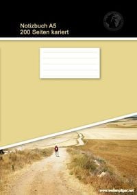 Produktbild: Notizbuch A5 200 Seiten kariert (Softcover Khaki)