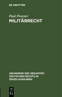 Produktbild: Milit&auml;rrecht