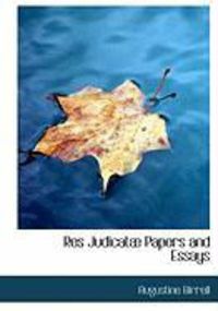 Produktbild: Res Judicat Papers and Essays