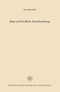 Produktbild: Staat und friedliche Atomforschung