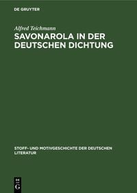 Produktbild: Savonarola in der Deutschen Dichtung