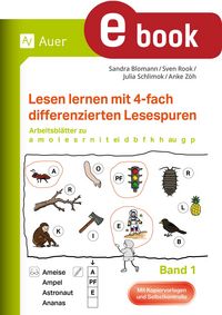 Produktbild: Lesen lernen mit 4-fach differenzierten Lesespuren