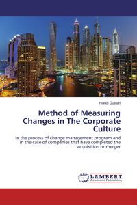Produktbild: Method of Measuring Changes in The Corporate Culture