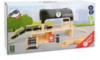 Produktbild: Small foot 11235 - Bahnhof mit Holzeisenbahn und Zubeh&ouml;r, Holz, 31-teilig