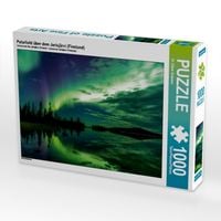 Produktbild: CALVENDO Puzzle Polarlicht &uuml;ber dem Jerisj&auml;rvi (Finnland) | 1000 Teile Lege-Gr&ouml;&szlig;e 64x48cm Foto-Puzzle f&uuml;r gl&uuml;ckliche Stunden