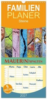 Produktbild: Familienplaner 2027 - MAUER(N)spalten mit 5 Spalten (Wandkalender, 21 x 45 cm) CALVENDO