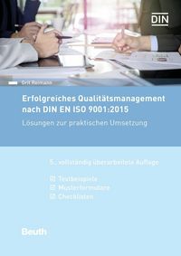 Produktbild: Erfolgreiches Qualit&auml;tsmanagement nach DIN EN ISO 9001:2015