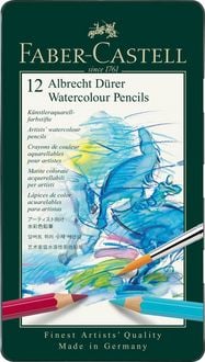 Produktbild: Faber-Castell Aquarellstifte Albrecht D&uuml;rer, 12er Set Metalletui