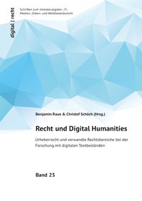 Produktbild: Recht und Digital Humanities