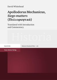 Produktbild: Apollodorus Mechanicus: Siege-matters (Poliorketik&aacute;)