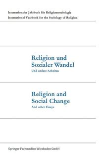 Bild vom Artikel Religion und Sozialer Wandel Und andere Arbeiten / Religion and Social Change And other Essays vom Autor Günter Dux