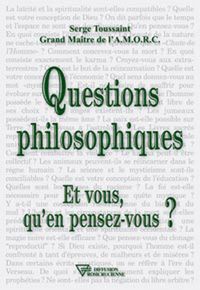 Produktbild: Questions philosophiques, et vous qu'en pensez-vous ?