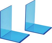 Produktbild: Buchstützen Acryl Neon blau tr