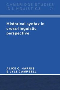 Produktbild: Historical Syntax in Cross-Linguistic Perspective