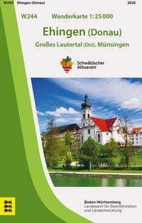 Produktbild: W244 Wanderkarte 1:25 000 Ehingen (Donau)