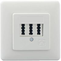 Produktbild: Rutenbeck TAE 3X6 NFN UP rw Telefondose Unterputz Wei&szlig;