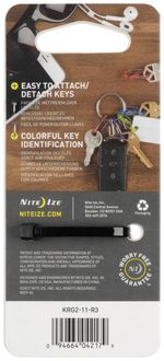 NITE Ize Schlüsselring mit Karabiner NI-KRG2-11-R3 S-Biner Rot, Schwarz, Lila, Grün, Orange, Blau  1 St.