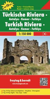 Produktbild: freytag & berndt Stra&szlig;enkarte T&uuml;rkische Riviera - Antalya - Kemer - Fethiye 1:150.000