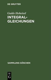 Produktbild: Integralgleichungen
