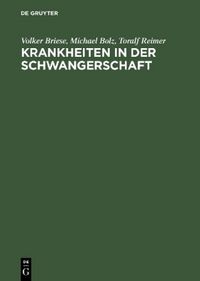 Produktbild: Briese, V: Krankheiten in der Schwangerschaft