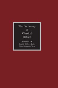 Produktbild: The Dictionary of Classical Hebrew, Volume 9