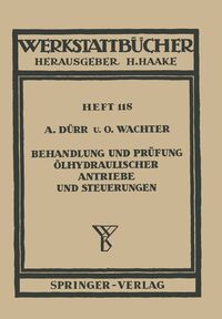 Produktbild: Behandlung und Pr&uuml;fung &ouml;lhydraulischer Antriebe und Steuerungen